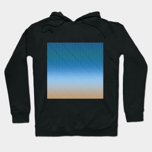 Ocean Waves Gradient Stripes Hoodie